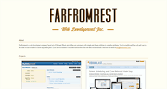 Desktop Screenshot of farfromrest.com