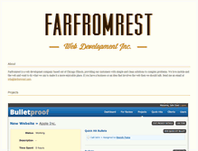 Tablet Screenshot of farfromrest.com